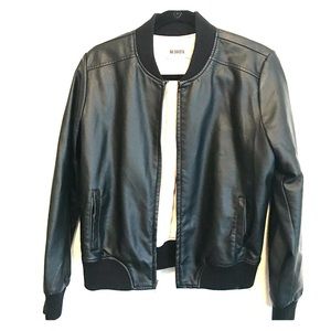 BB Dakota Faux Leather Bomber Jacket